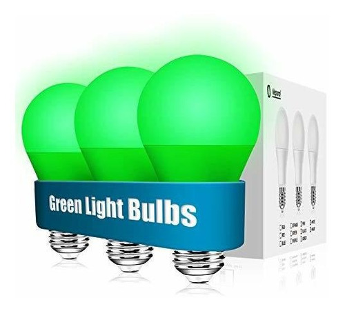 Focos Led - Green Light Bulb, 9w 60watt Equivalent, Ultra-br