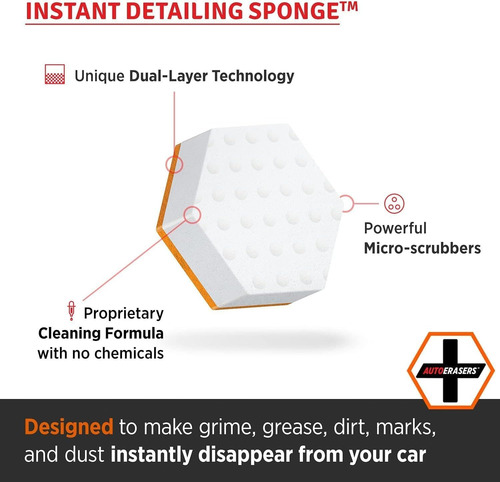 Esponjas Para Detallado Instantáneo De Auto Y Moto (3 Pack)