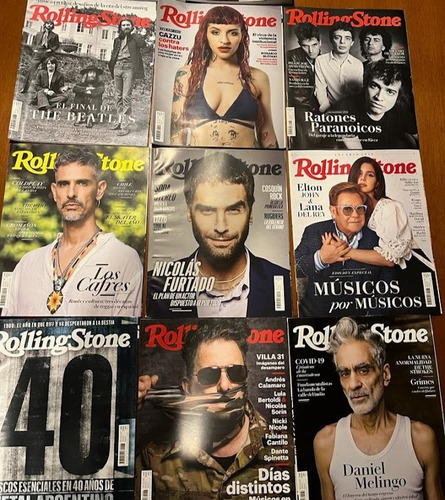 Rollingstone- Lote De 9 Revistas