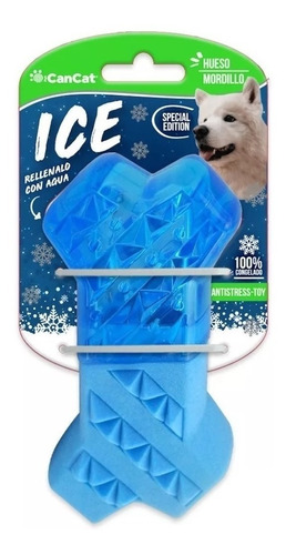 Imagen 1 de 1 de Hueso Mordillo Ice Frío Verano Juguete Perro Cachorros