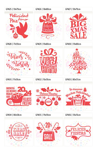 Vinilo Navidad Vidrieras Fiestas Fin Año Nuevo Reyes Sale Rebajas Ploteo
