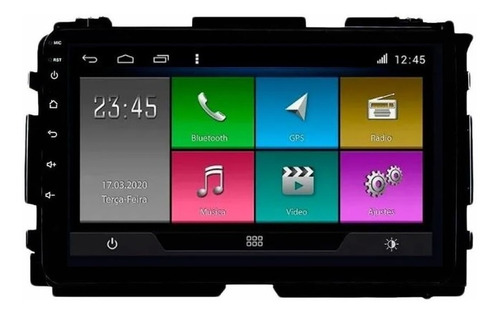 Imagem 6 de 10 de Kit Multimidia Honda Hrv Todos Android Tv Aikon Atom