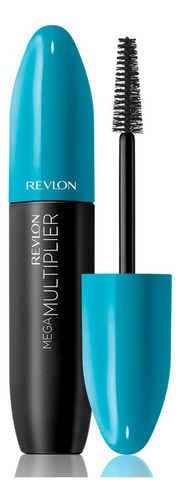 Máscara Revlon Mega Multiplier, Black Black, 0.28 Fluid