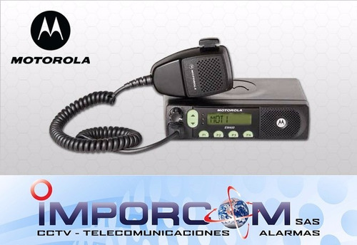 Radio Movil Motorola Em400 32 Canales Vhf Con Cable Microfon