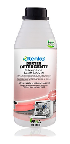 Dertex Detergente Para Máquina De Lavar Louça 1 Litro Renko