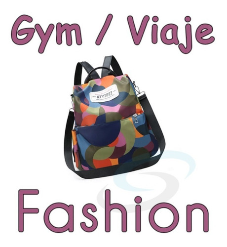 Imagen 7 de 10 de Bolsa Mujer Mochila Antirrobo Impermeable Moda Casual 35