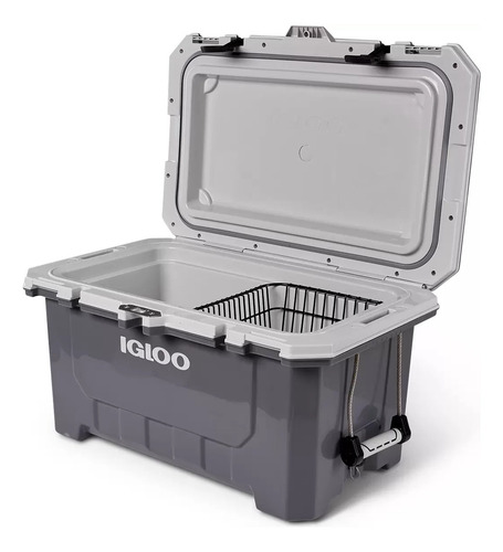 Hielera Igloo Reforzada De Alto Rendimiento 66 Lts Color Gris