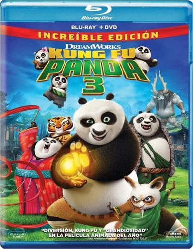 Kung Fu Panda 3 Blu Ray + Dvd Película Nuevo