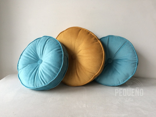 Imagen 3 de 4 de Almohadones Redondos 40cm Pequeño Taller
