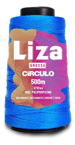 Fio Liza Grossa - Círculo - Polipropileno 500m Crochê Tricô