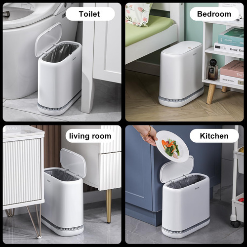 Botes De Basura De Baño Joybos, Lata De Basura De Adsorción