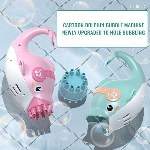Imagen 9 de 10 de Pistola De Burbujas Porosa Dolphin Máquina Automática De Bur