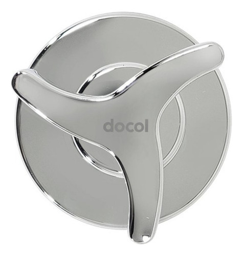 Kit 10 Acabamento P/ Registro Docol Base 3/4'' Nova Trio Cinza Brilhante