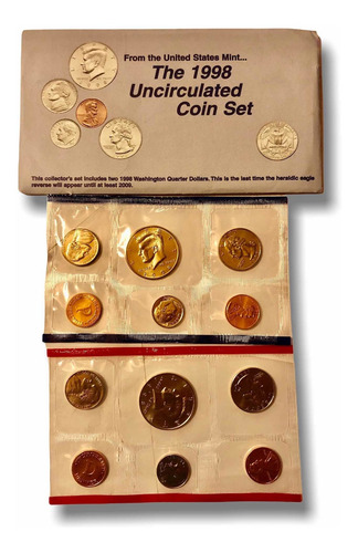 Set Monedas United States Mint 1998 Cecas Denver Y Philadelp