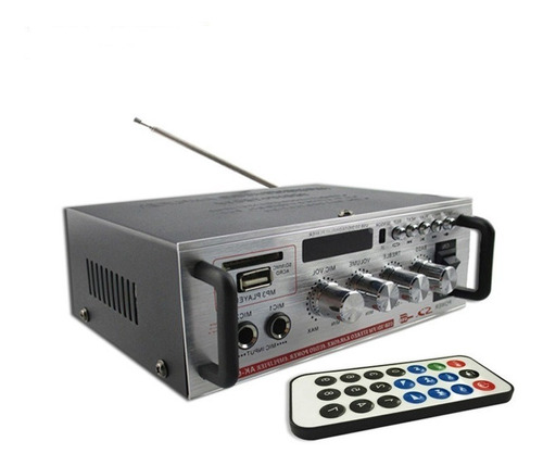 Amplificador 12v-220v Radio Fm Usb/sd/aux Con Control