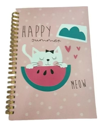 Cuaderno A5 Gatito Love Kawaii