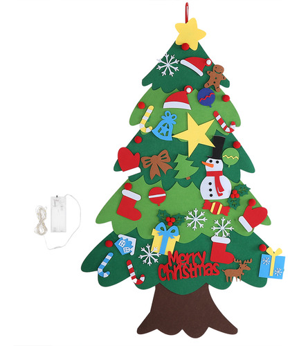 Adornos Navideños De Fieltro Para Colgar En La Pared