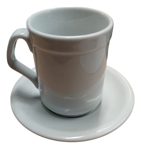  Taza Schmidt Jarrito Americano 125ml + Plato Porcelana X6