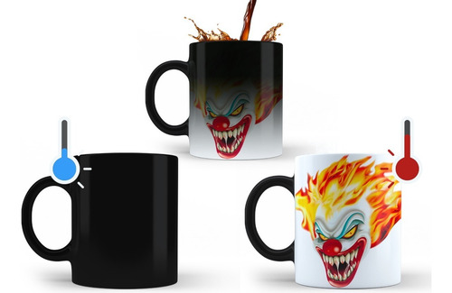 Twisted Metal Sweet Tooth Taza Magica Tu Propio Estilo Negro