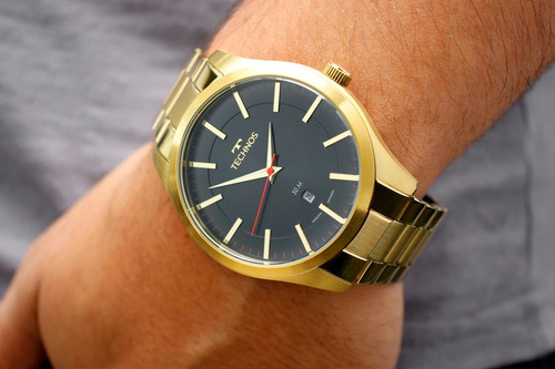 Imagem 2 de 6 de Relógio Technos Masculino Dourado Performer Racer