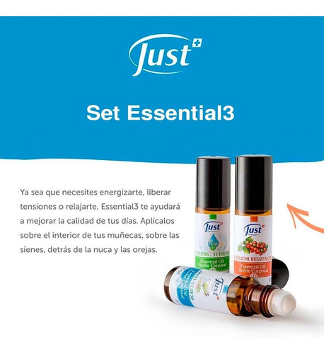 Imagen 5 de 6 de Swiss Just Set Essential 3 Oleo 31, Guduchi, Anti Estress