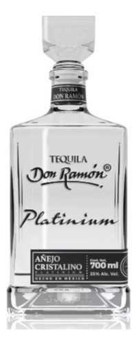 Pack De 2 Tequila Don Ramón Añejo Cristalino Platinum 700 Ml