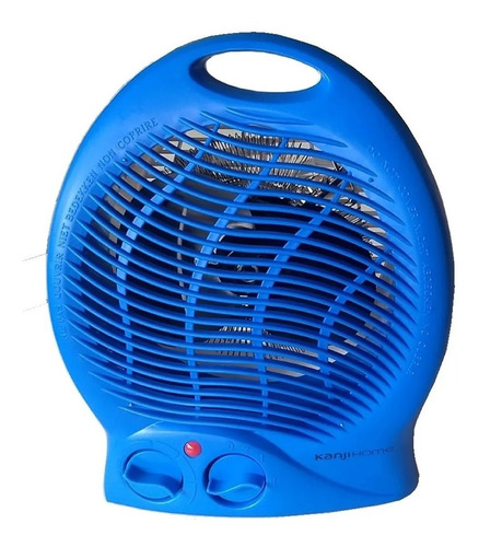Imagen 1 de 7 de Caloventor Electrico Estufa Electrica Baño Termostato Azul
