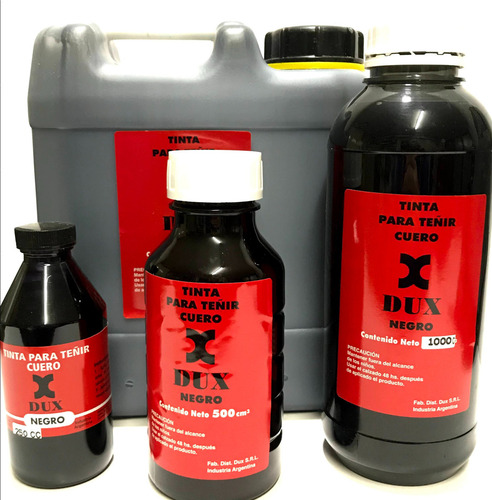Tinta Dux Para Teñir Cueros 250cc. Negro