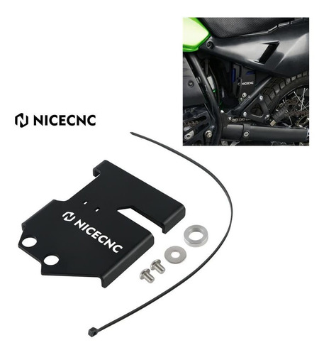 Nicecnc Cubierta Bateria Negra Protector Para Kawasaki 2