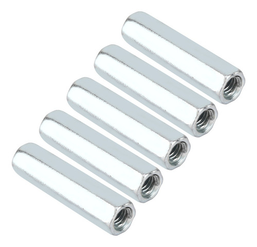 5 Piezas M6 X 40 Varilla Larga Tuerca Hexagonal Manga Tuerca