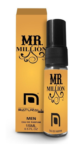 Perfume Masculino Mr Million Excelente P/bolso Men Original Naturall Mix 15ml