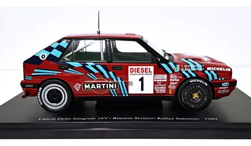 ミニカー HPI 1/43 Lancia Delta Integrale 16V Miniatura Lancia Delta Integrale 1989 Rally Wrc 1/24 10x S/j