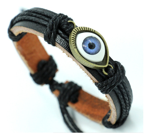 Pulsera Ojo Turco Amuleto Budista Protección Ajustable