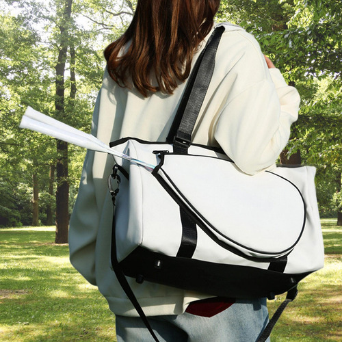 Badminton Bag Racket Storage Bag Sports Large Capacity Beige