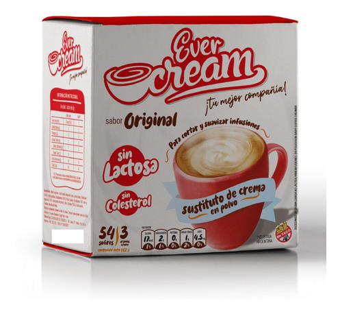 Saborizador Para Café Clasico Pack 54 Unidades Ever Cream
