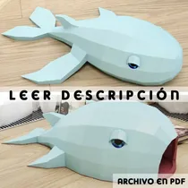 Comprar Papercraft Para Armar Ballenas Acostadas