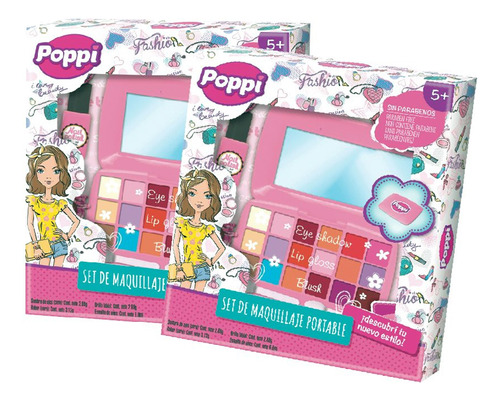 Poppi Set Maquillaje Sombras Rubor Labial Ploppy 381014