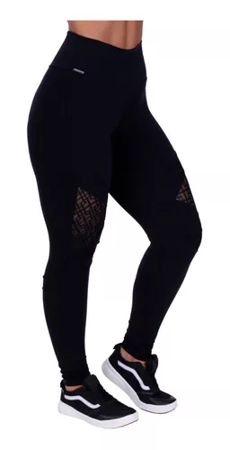 Calça Legging Authentic em Poliamida Preta