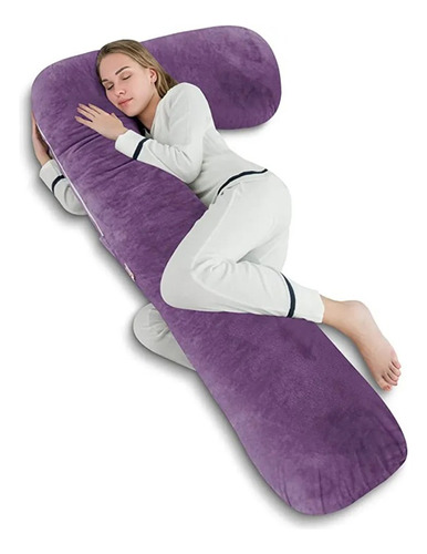 Almohada Cojin Cuerpo Entero Forma L Funda Extraible