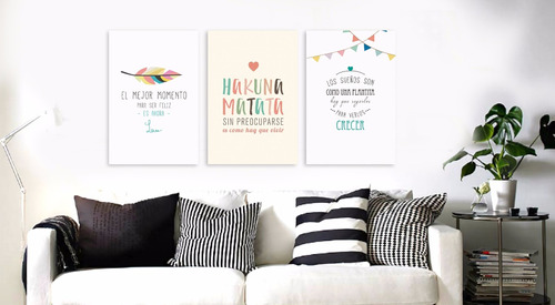 Cuadro 50x75cm Con Frases Geniales