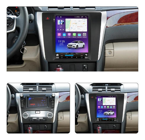 Multimídia Android Navpro Toyota Camry 2012-17 Tesla 4/64gb