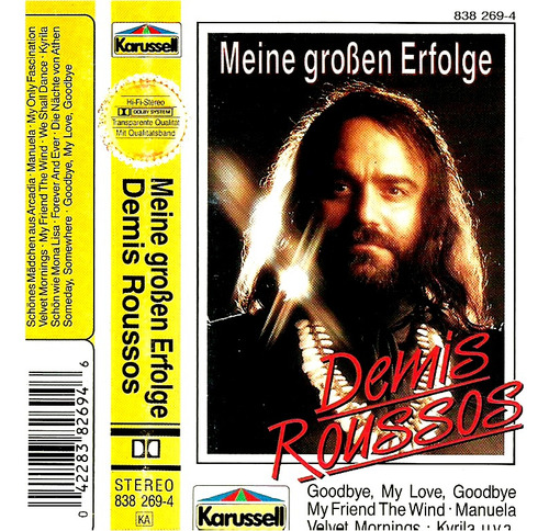 Cassette  Demis Roussos    Mis Grandes Éxitos  Alemania