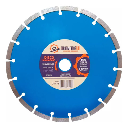 3 Disco Corte Diamantado Segmentado 230mm X22 Esmerilhadeira