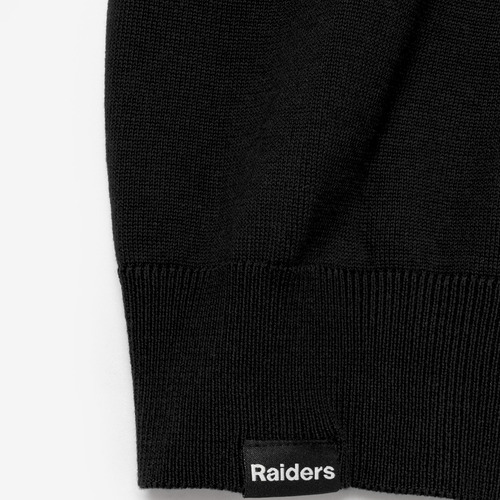 Sweater Classic Cuello V Hombre Raiders Jeans Negro Xl