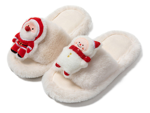 Zapatillas De Papá Noel Con Forro Polar, Cómodas Y Divertida