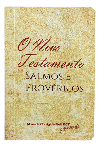 Novo Test. Acf De Bolso Com Salmos E Prov.