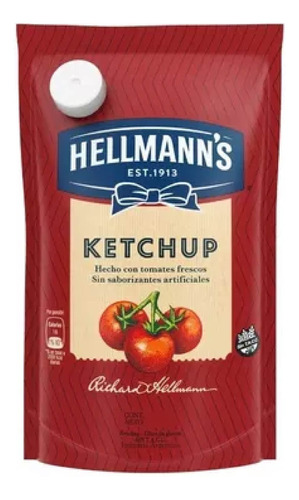 Ketchup Hellmans 60grs Pack X30un. Suchina Sa