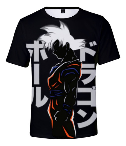 Lou Camiseta De Manga Corta De Dragon Ball Con Estampado 3d