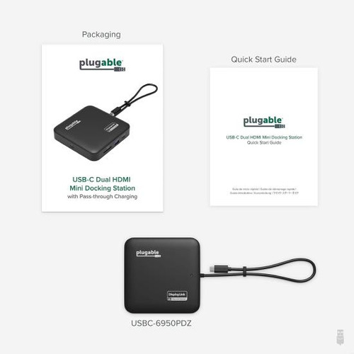 Dock Usb-c 7 En 1 Enchufable Para Doble Monitor
