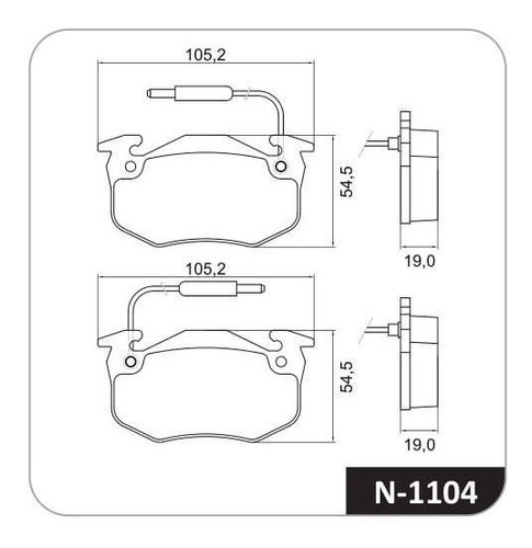 Jgo De Pastillas De Freno Cobreq Para Renault R5 1.7 Turbo 8